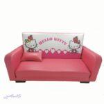 مبل دونفره کودک مدل تختخواب شو طرح کیتی