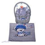 سرویس خواب 6 تکه کودک طرح خرس و برف به همراه تشک بازی