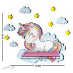 شلف دیواری اتاق کودک باروچین مدل تک شاخ