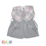 پیراهن کت دار چهارخانه صورتی